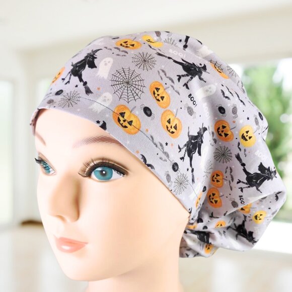 PREMIUM Witches ~Euro Scrub Cap~ Unisex OR, CNA, RN, NP, MD, Vet, Tech - Picture 2 of 3